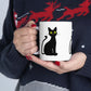 Funny Anime Black Cat Ceramic Mug 11oz Ichaku [Perfect Gifts Selection]