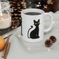 Funny Anime Black Cat Ceramic Mug 11oz Ichaku [Perfect Gifts Selection]