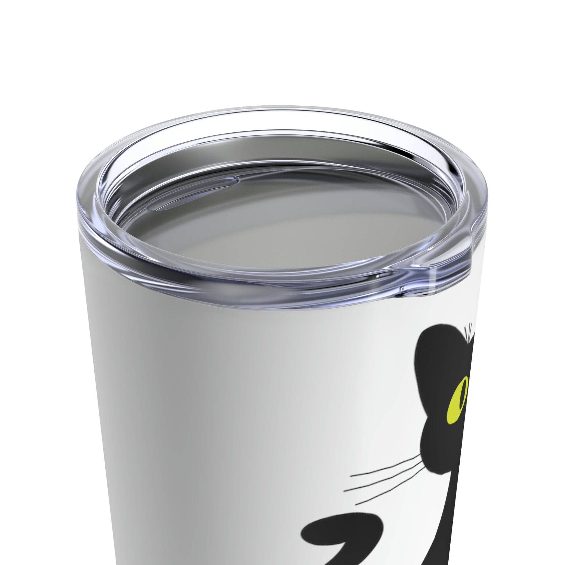 Funny Anime Black Cat Stainless Steel Hot or Cold Vacuum Tumbler 20oz Ichaku [Perfect Gifts Selection]