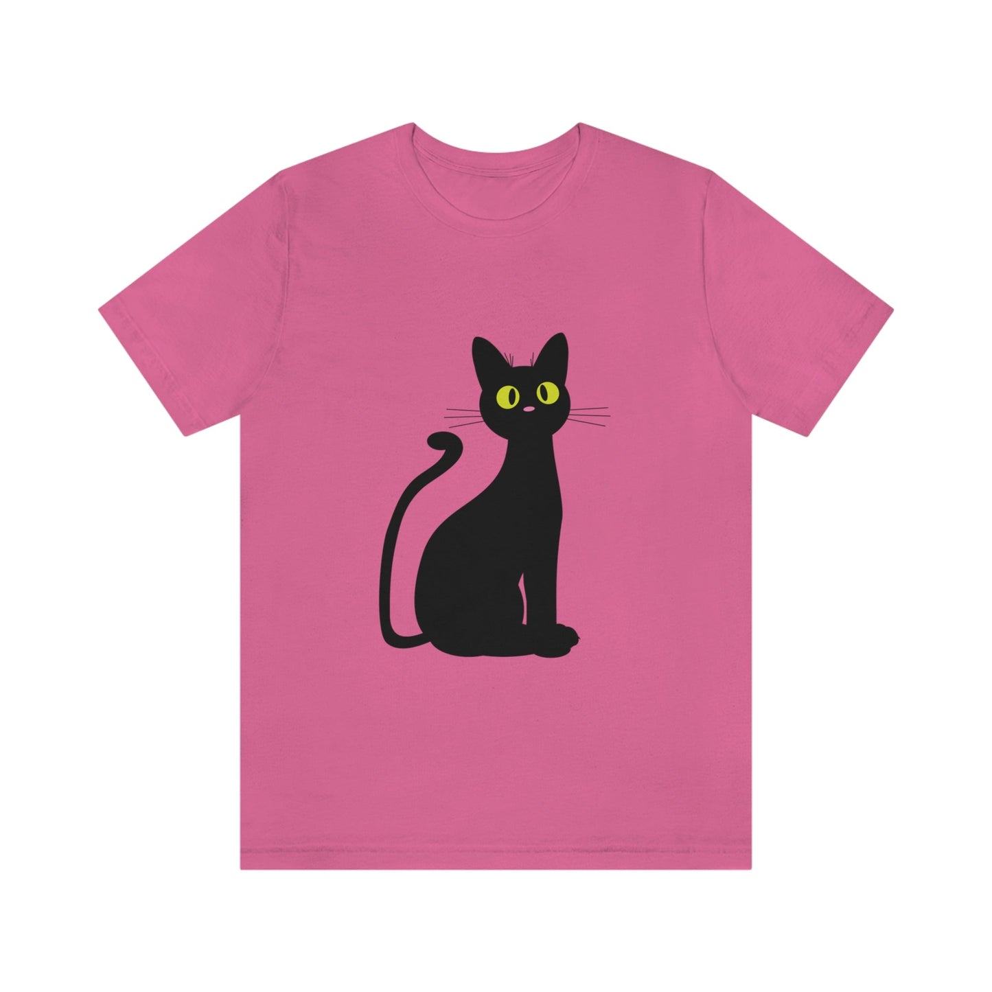 Funny Anime Black Cat Unisex Jersey Short Sleeve T-Shirt Ichaku [Perfect Gifts Selection]