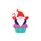 Funny Cartoon Santa Portrait Cake Die-Cut Sticker Ichaku [Perfect Gifts Selection]