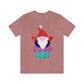 Funny Cartoon Santa Portrait Cake Unisex Jersey Short Sleeve T-Shirt Ichaku [Perfect Gifts Selection]