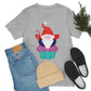 Funny Cartoon Santa Portrait Cake Unisex Jersey Short Sleeve T-Shirt Ichaku [Perfect Gifts Selection]