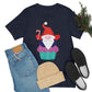 Funny Cartoon Santa Portrait Cake Unisex Jersey Short Sleeve T-Shirt Ichaku [Perfect Gifts Selection]