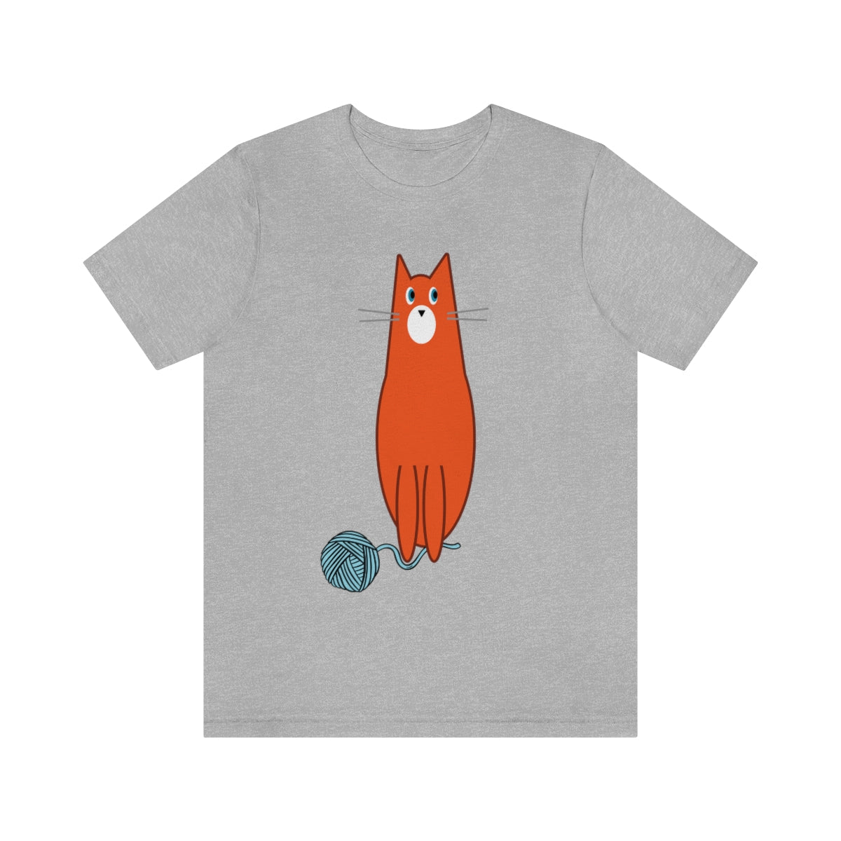 Funny Cat Crochet Assistant Unisex Jersey Short Sleeve T-Shirt Ichaku [Perfect Gifts Selection]