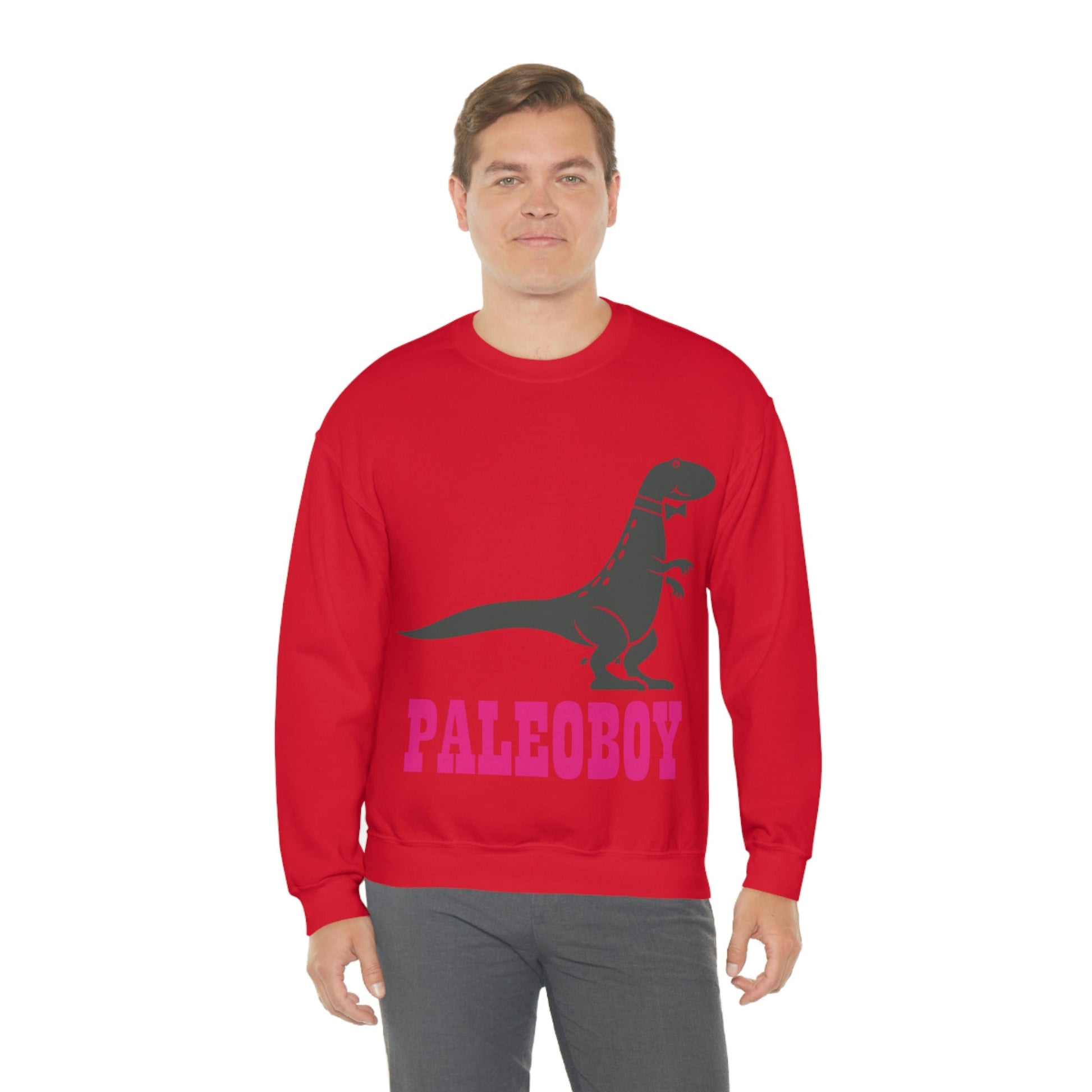 Funny T-Rex Paleontologist Boy Professional Humor Unisex Heavy Blend™ Crewneck Sweatshirt Ichaku [Perfect Gifts Selection]