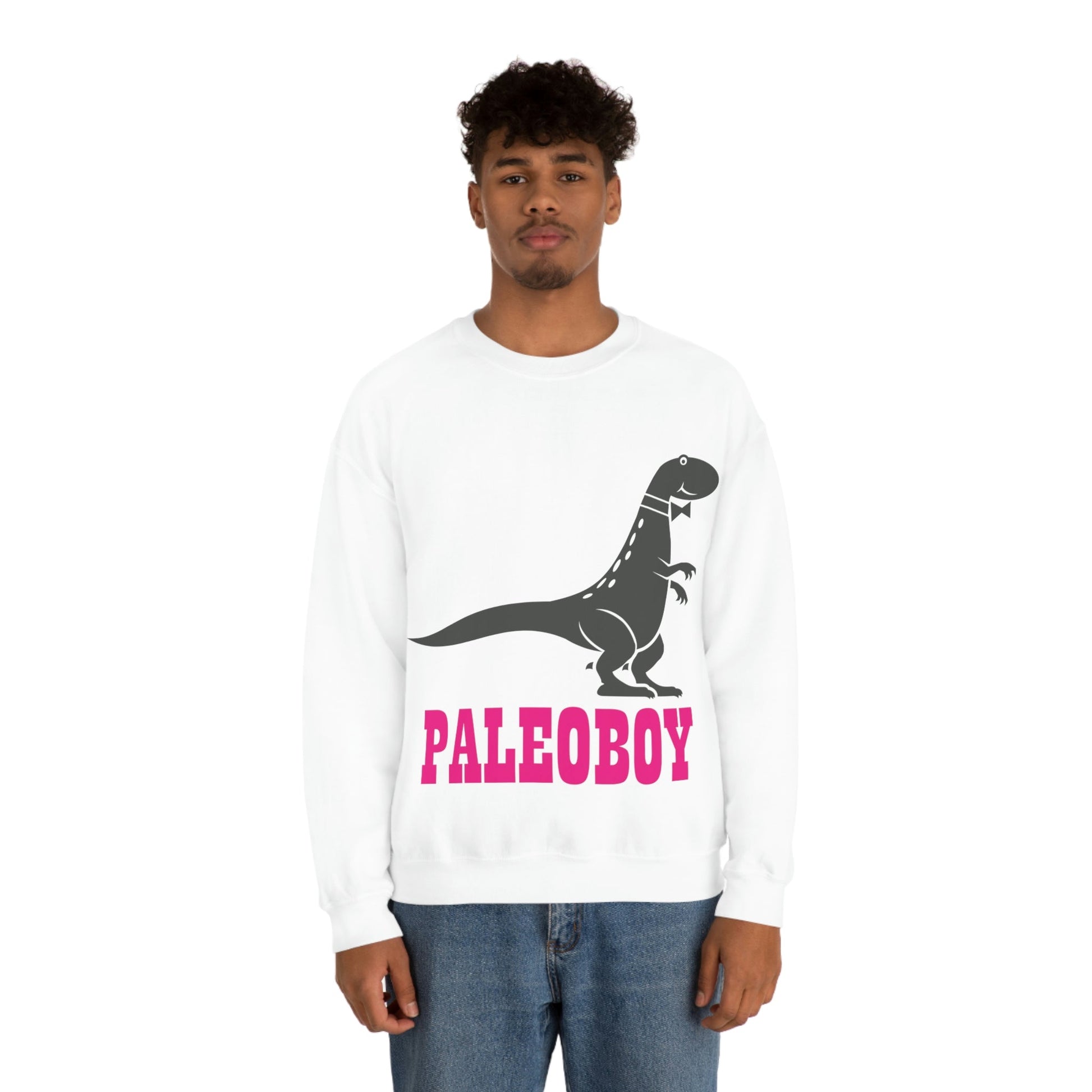 Funny T-Rex Paleontologist Boy Professional Humor Unisex Heavy Blend™ Crewneck Sweatshirt Ichaku [Perfect Gifts Selection]