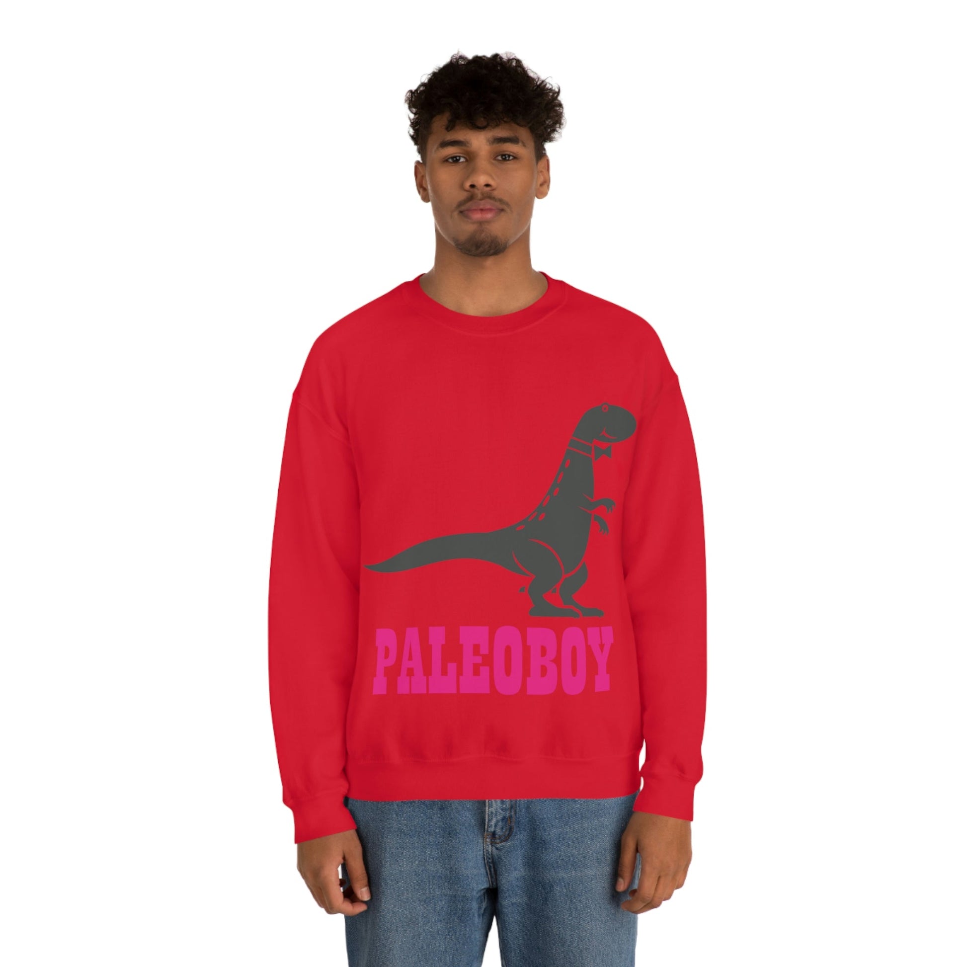 Funny T-Rex Paleontologist Boy Professional Humor Unisex Heavy Blend™ Crewneck Sweatshirt Ichaku [Perfect Gifts Selection]