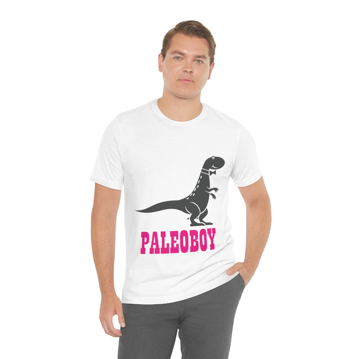 Funny T-Rex Paleontologist Boy Professional Humor Unisex Jersey Short Sleeve T-Shirt Ichaku [Perfect Gifts Selection]