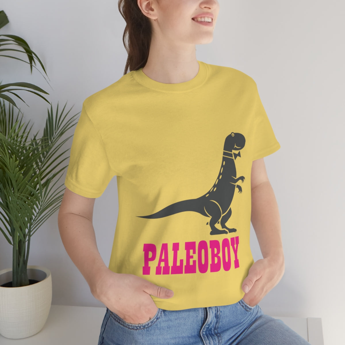 Funny T-Rex Paleontologist Boy Professional Humor Unisex Jersey Short Sleeve T-Shirt Ichaku [Perfect Gifts Selection]