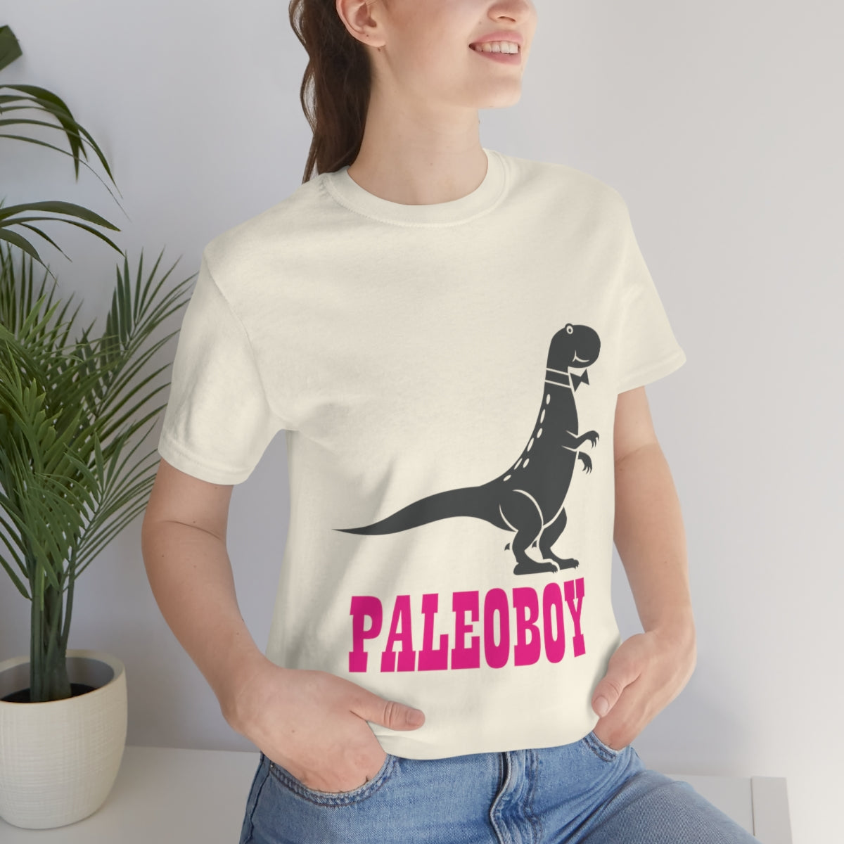 Funny T-Rex Paleontologist Boy Professional Humor Unisex Jersey Short Sleeve T-Shirt Ichaku [Perfect Gifts Selection]