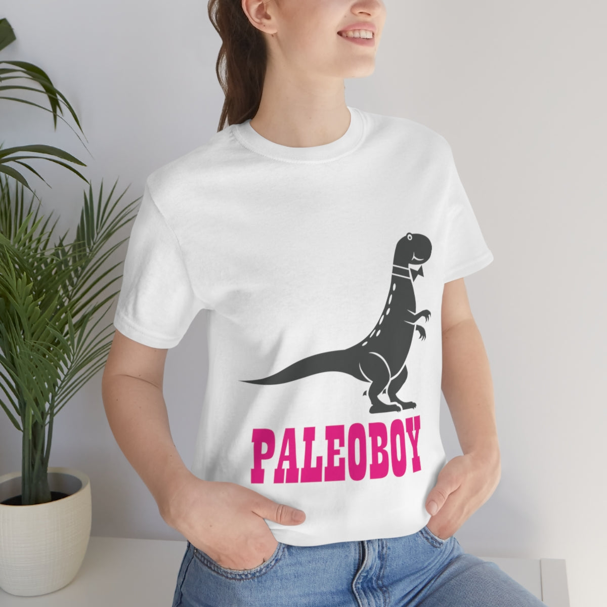 Funny T-Rex Paleontologist Boy Professional Humor Unisex Jersey Short Sleeve T-Shirt Ichaku [Perfect Gifts Selection]