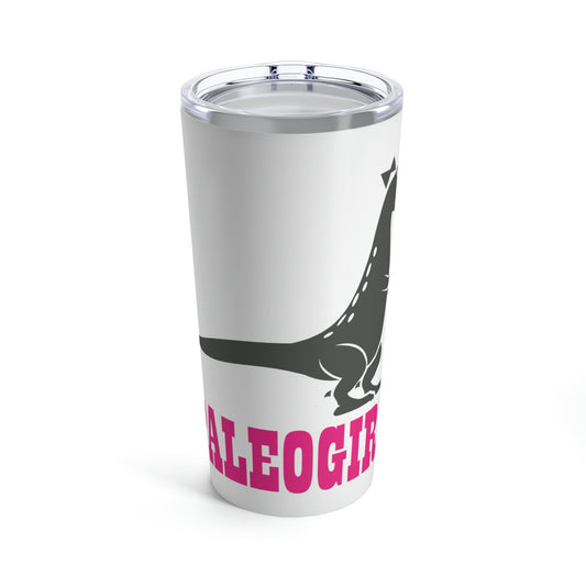 Funny T-Rex Paleontologist Girl Professional Humor Stainless Steel Hot or Cold Vacuum Tumbler 20oz Ichaku [Perfect Gifts Selection]