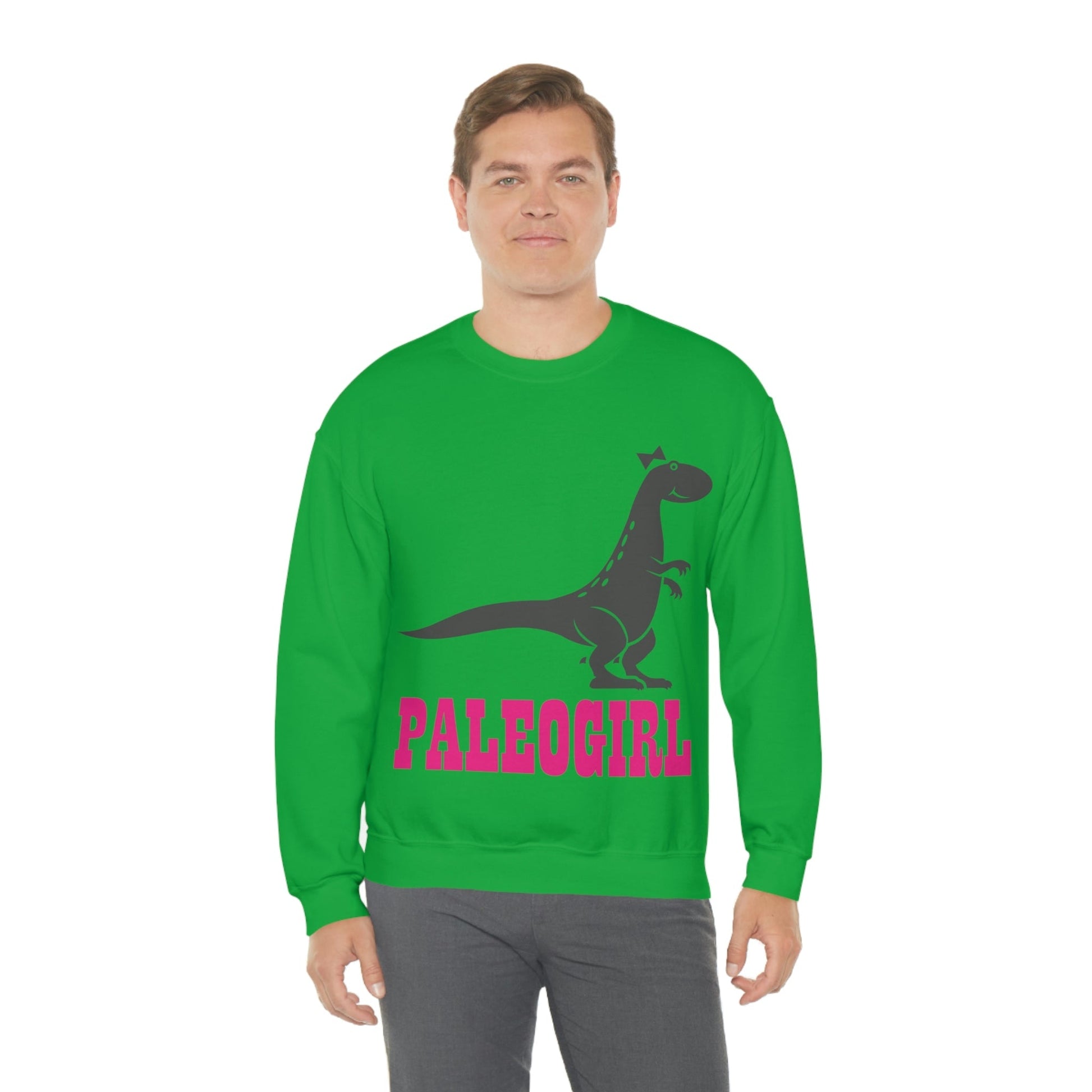 Funny T-Rex Paleontologist Girl, Professional Humor Unisex Heavy Blend™ Crewneck Sweatshirt Ichaku [Perfect Gifts Selection]