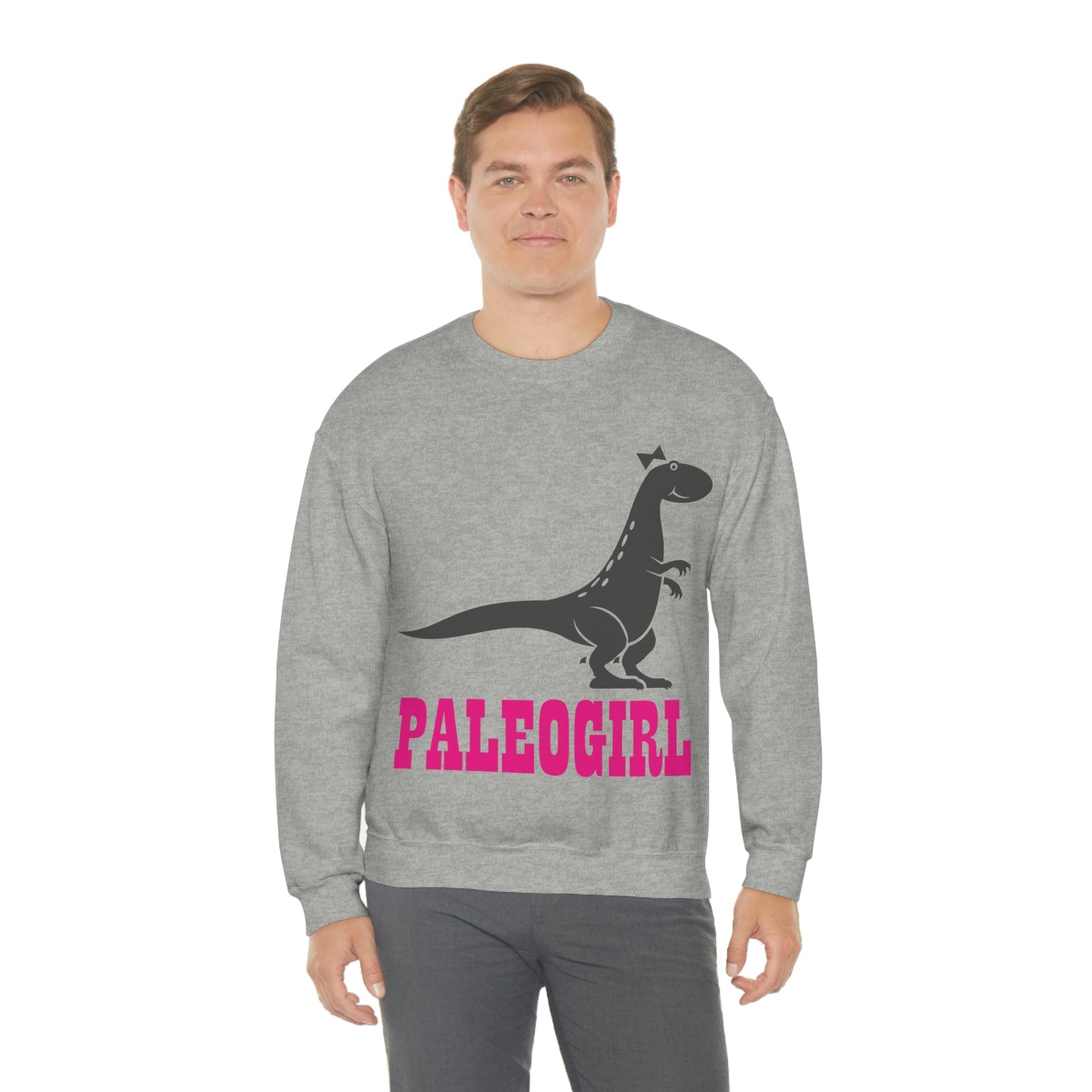 Funny T-Rex Paleontologist Girl, Professional Humor Unisex Heavy Blend™ Crewneck Sweatshirt Ichaku [Perfect Gifts Selection]