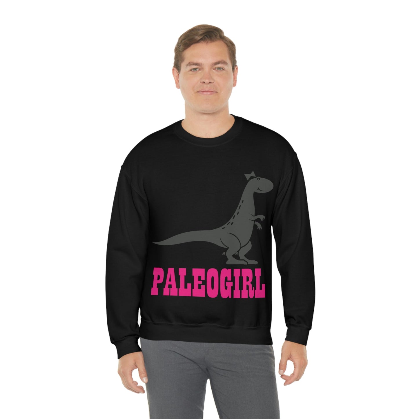 Funny T-Rex Paleontologist Girl, Professional Humor Unisex Heavy Blend™ Crewneck Sweatshirt Ichaku [Perfect Gifts Selection]