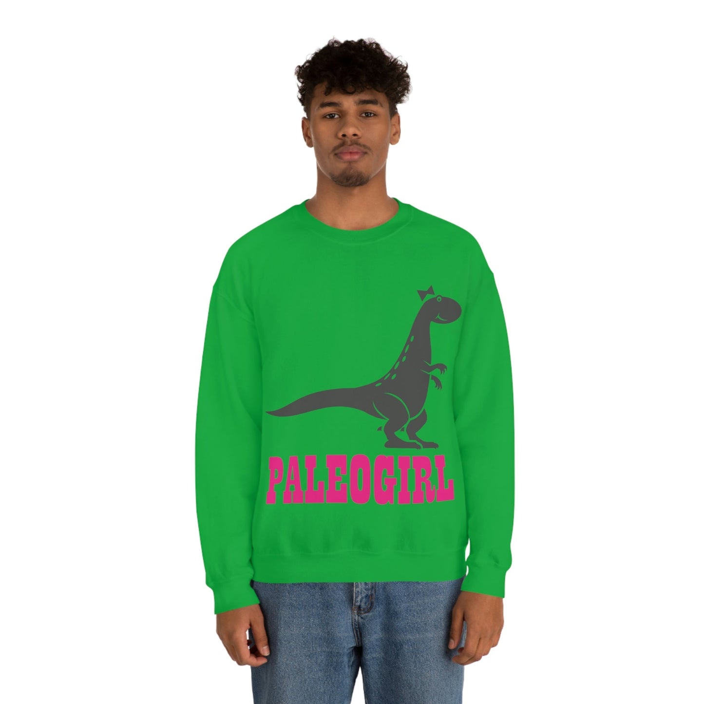 Funny T-Rex Paleontologist Girl, Professional Humor Unisex Heavy Blend™ Crewneck Sweatshirt Ichaku [Perfect Gifts Selection]