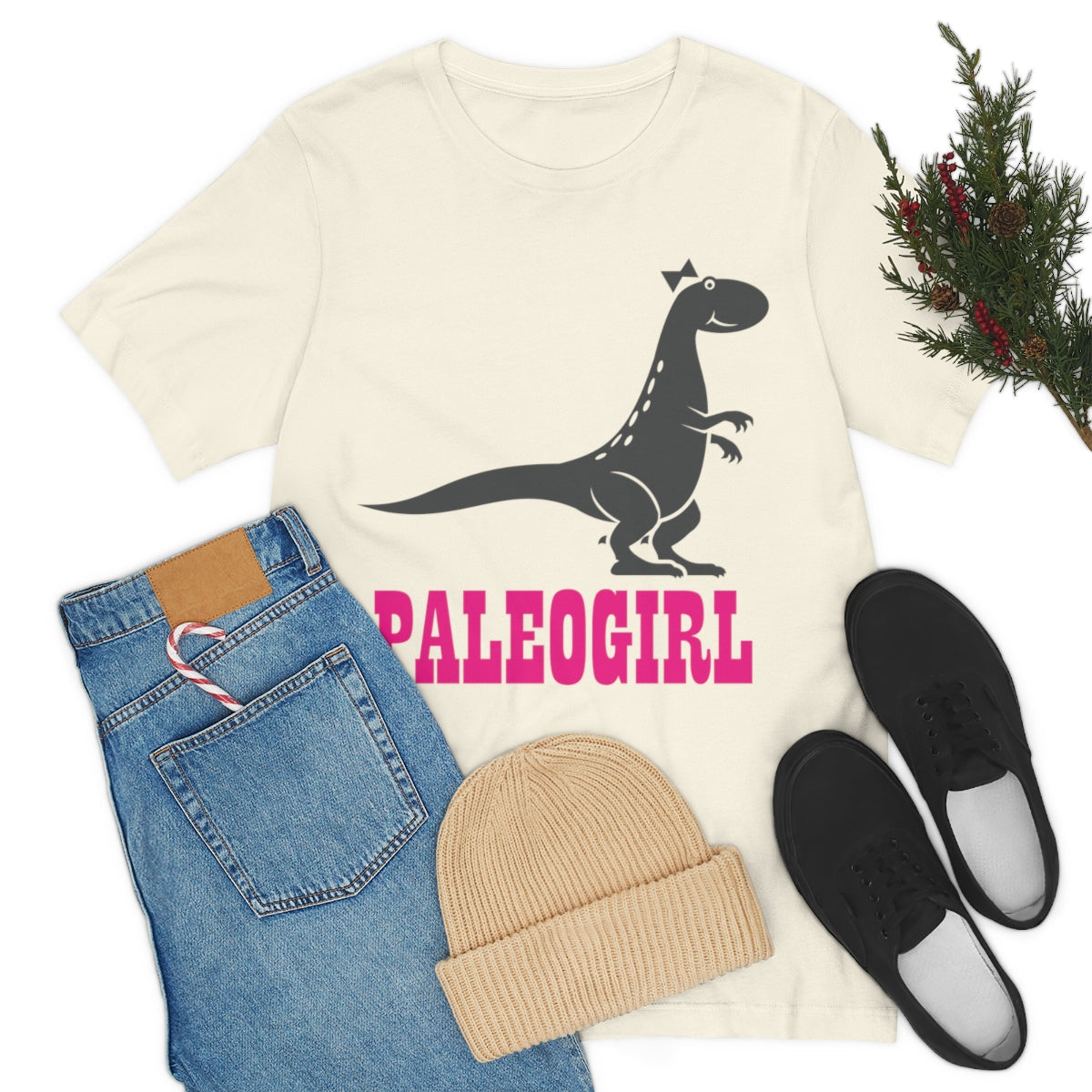 Funny T-Rex Paleontologist Girl, Professional Humor Unisex Jersey Short Sleeve T-Shirt Ichaku [Perfect Gifts Selection]