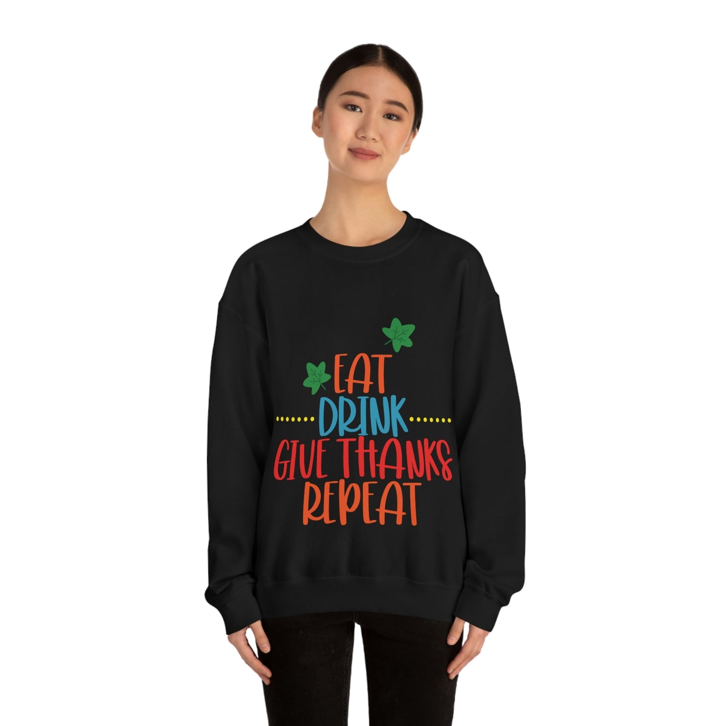 Funny Thanksgiving Day Quotes Sarcastic Sayings Unisex Heavy Blend™ Crewneck Sweatshirt Ichaku [Perfect Gifts Selection]