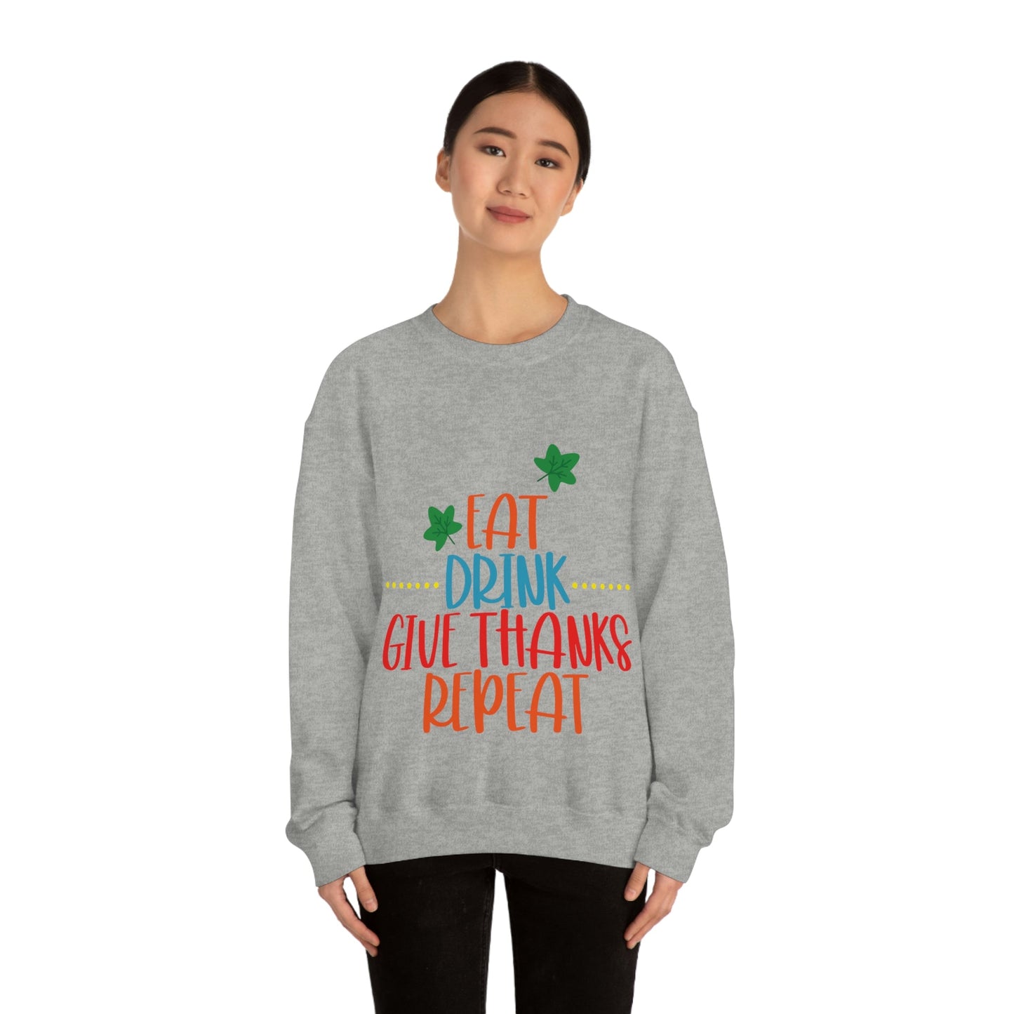 Funny Thanksgiving Day Quotes Sarcastic Sayings Unisex Heavy Blend™ Crewneck Sweatshirt Ichaku [Perfect Gifts Selection]