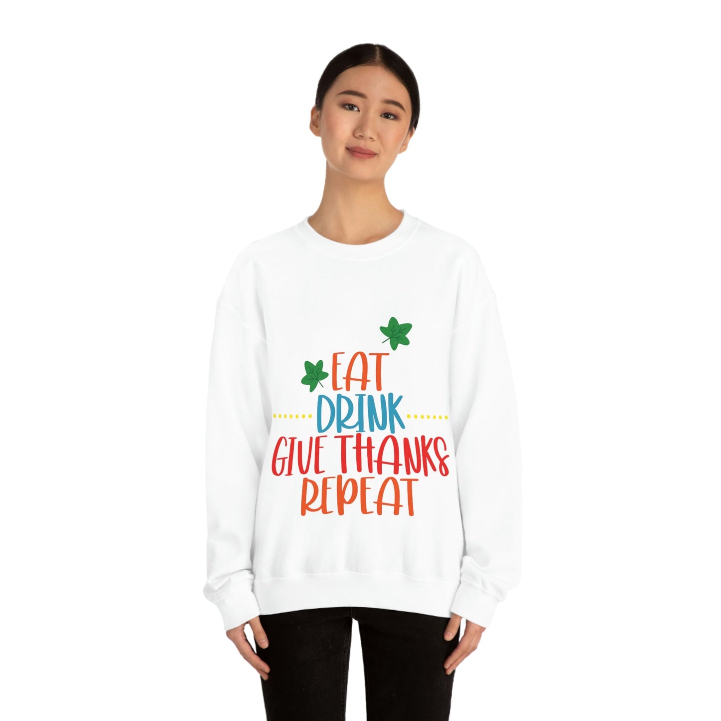 Funny Thanksgiving Day Quotes Sarcastic Sayings Unisex Heavy Blend™ Crewneck Sweatshirt Ichaku [Perfect Gifts Selection]