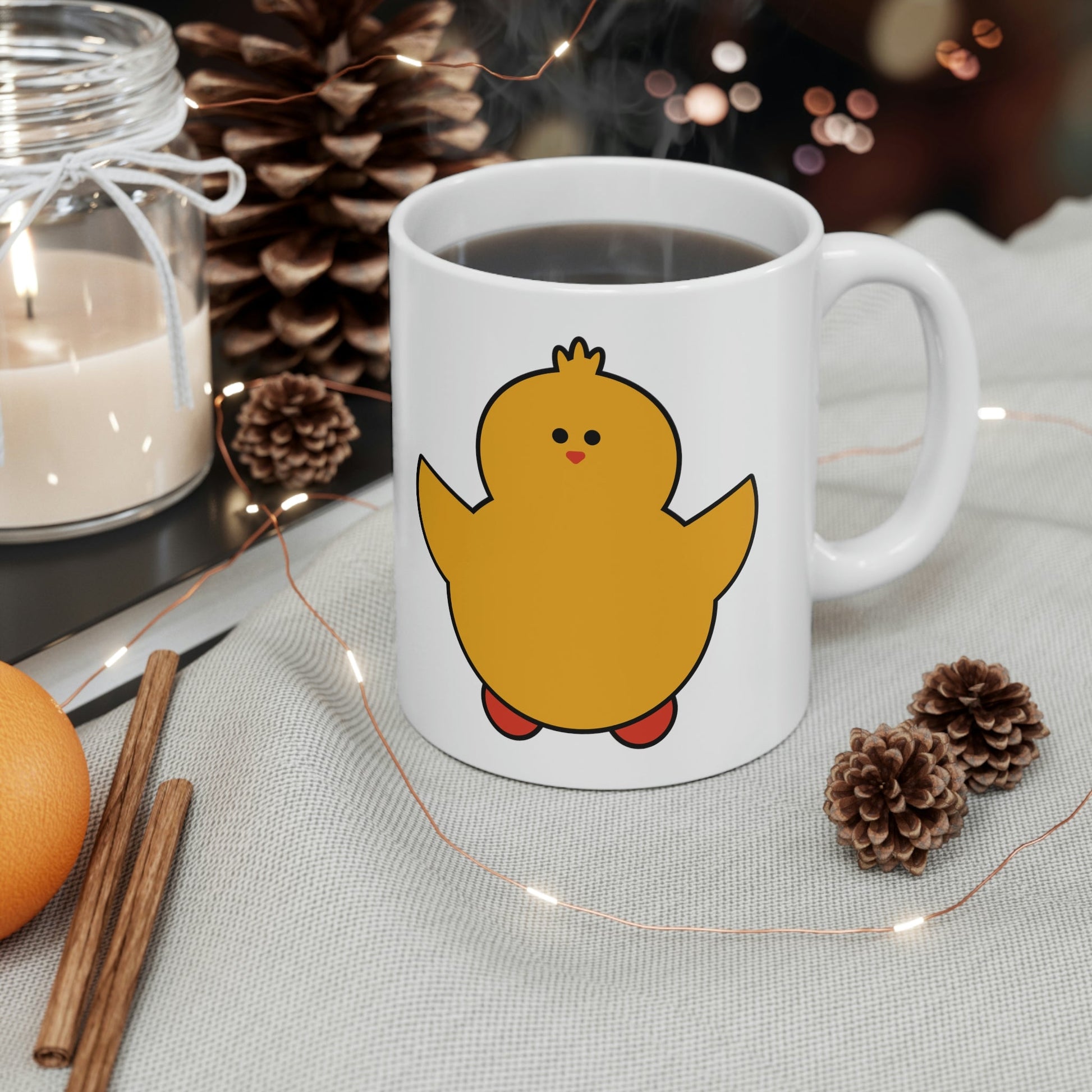 Funny Yellow Canary Wild Bird Lovers Ceramic Mug 11oz Ichaku [Perfect Gifts Selection]