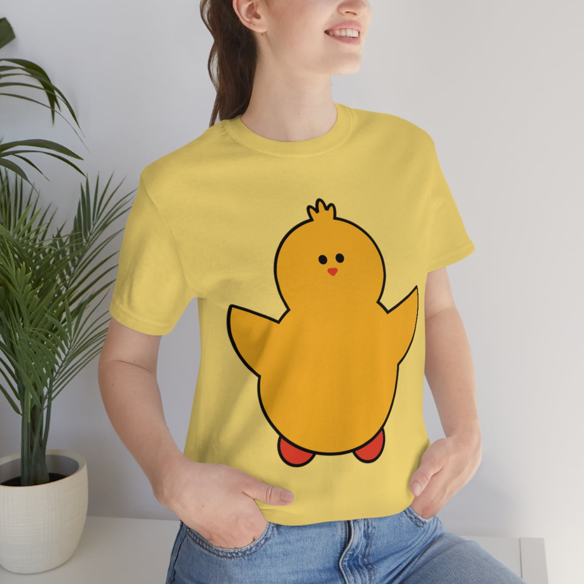 Funny Yellow Canary Wild Bird Lovers Unisex Jersey Short Sleeve T-Shirt Ichaku [Perfect Gifts Selection]