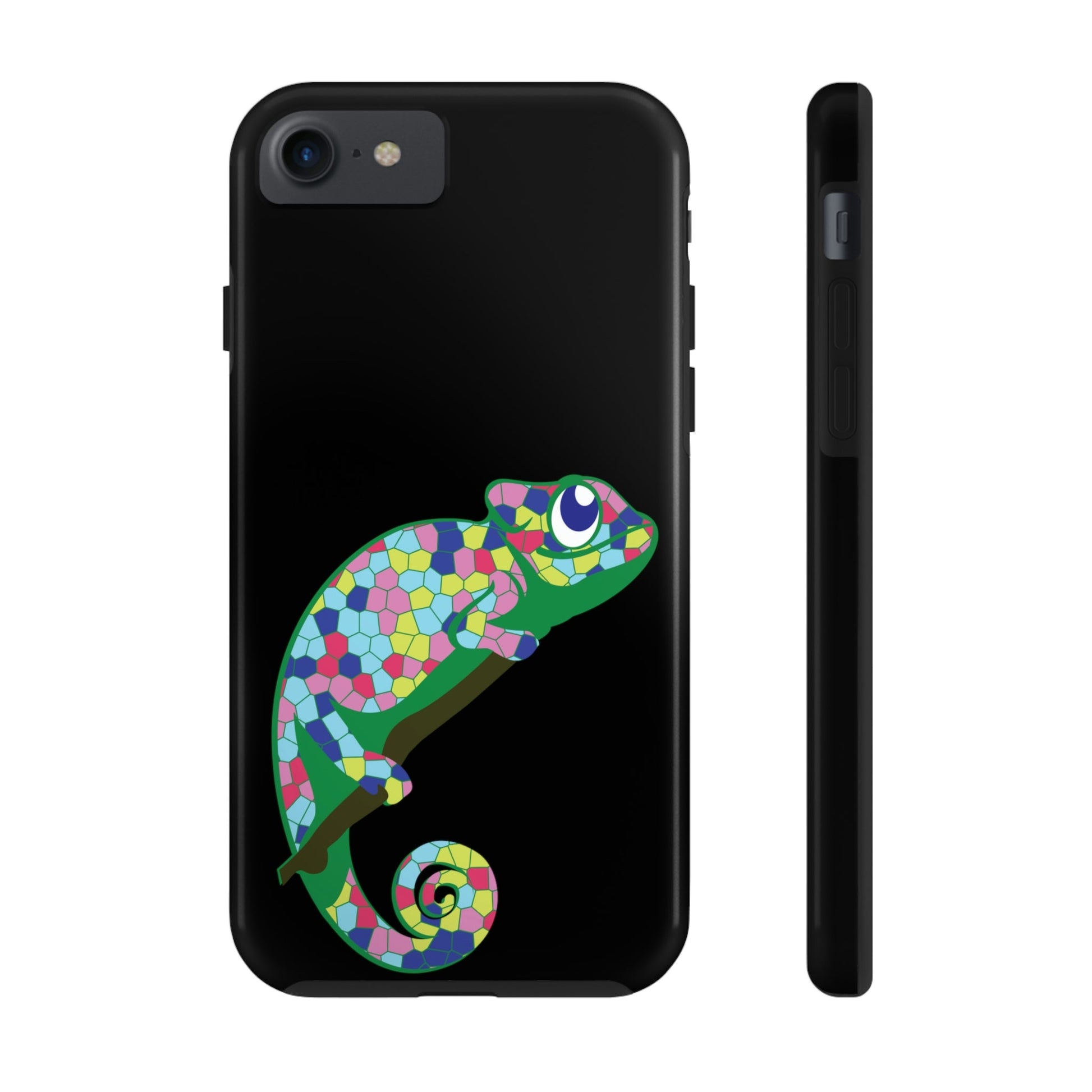 Gecko Iguana Chameleon Lizard Reptile Mozaic Tough Phone Cases Case-Mate Ichaku [Perfect Gifts Selection]