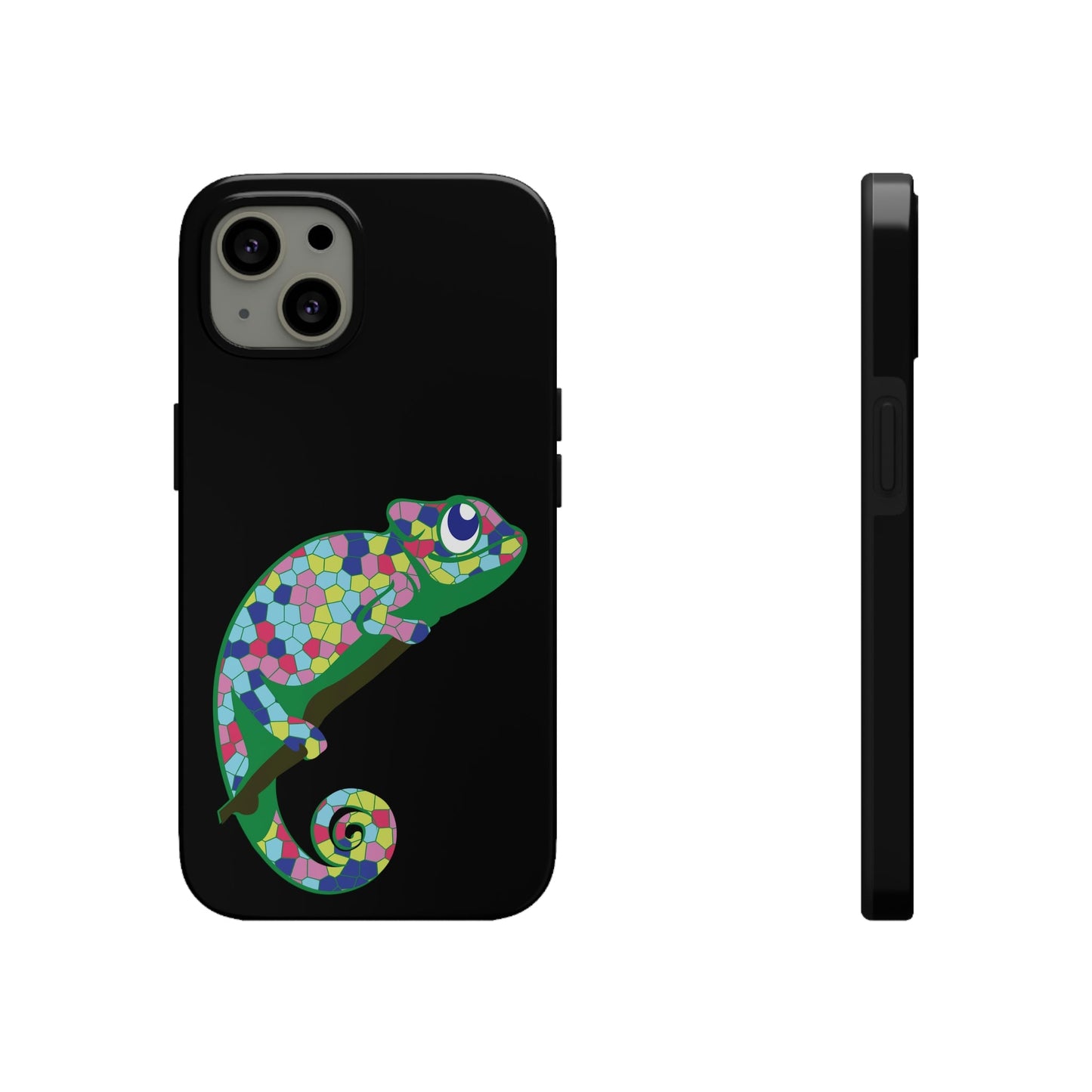 Gecko Iguana Chameleon Lizard Reptile Mozaic Tough Phone Cases Case-Mate Ichaku [Perfect Gifts Selection]