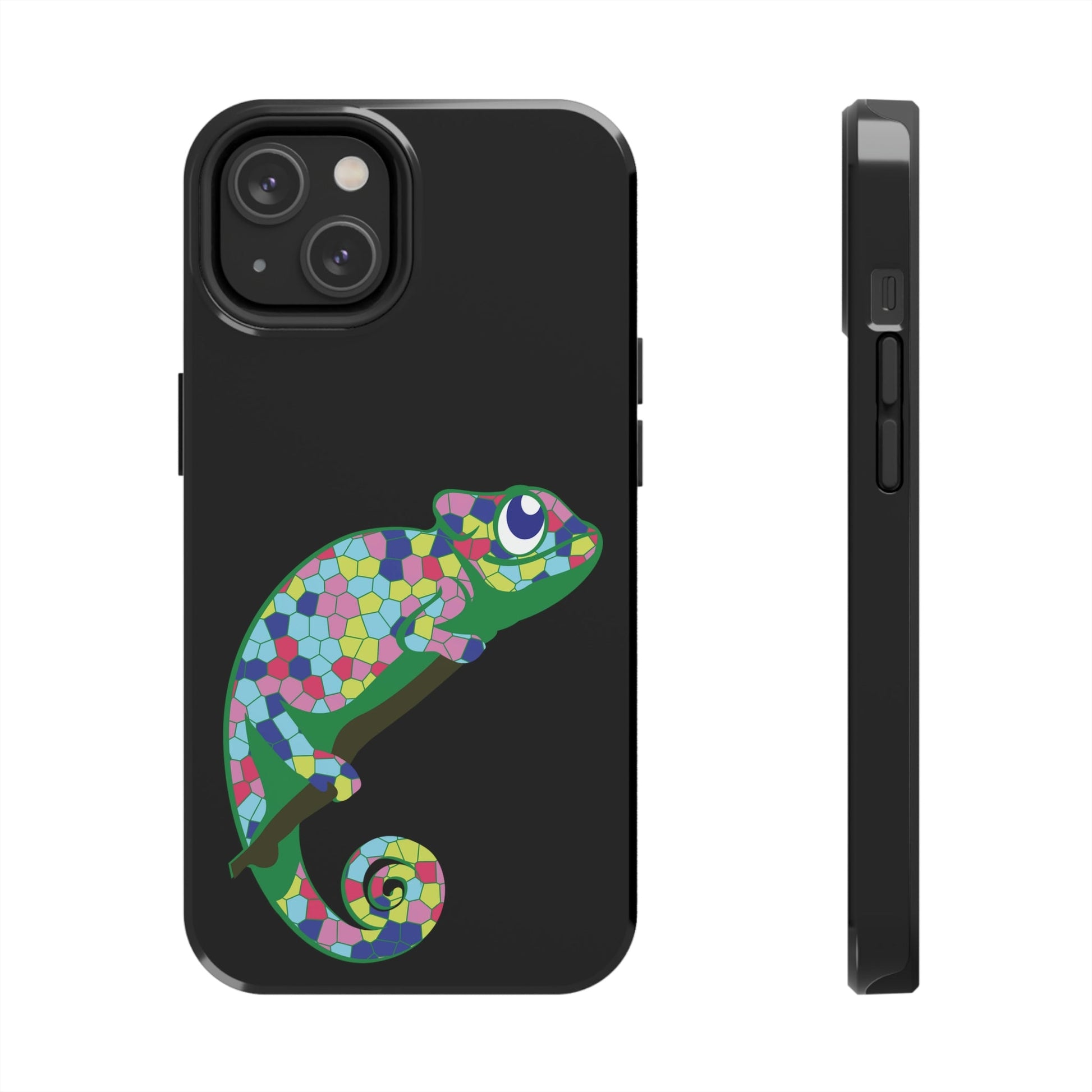 Gecko Iguana Chameleon Lizard Reptile Mozaic Tough Phone Cases Case-Mate Ichaku [Perfect Gifts Selection]