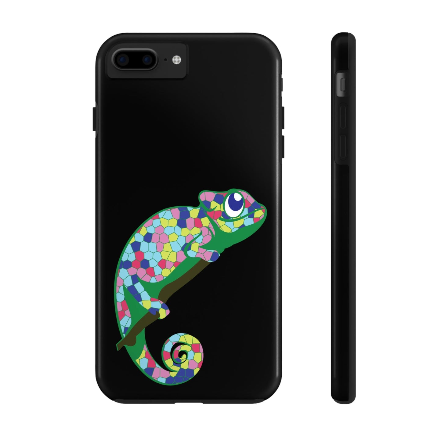 Gecko Iguana Chameleon Lizard Reptile Mozaic Tough Phone Cases Case-Mate Ichaku [Perfect Gifts Selection]