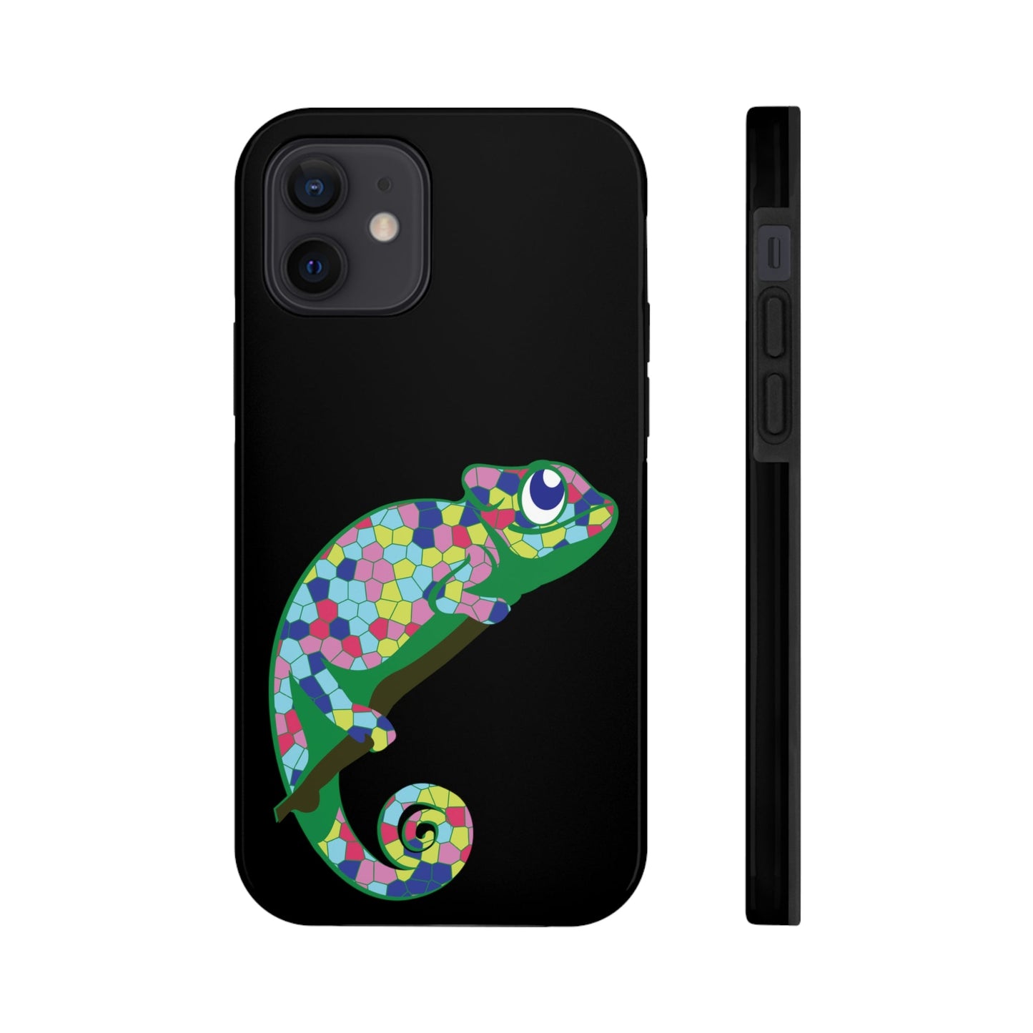 Gecko Iguana Chameleon Lizard Reptile Mozaic Tough Phone Cases Case-Mate Ichaku [Perfect Gifts Selection]