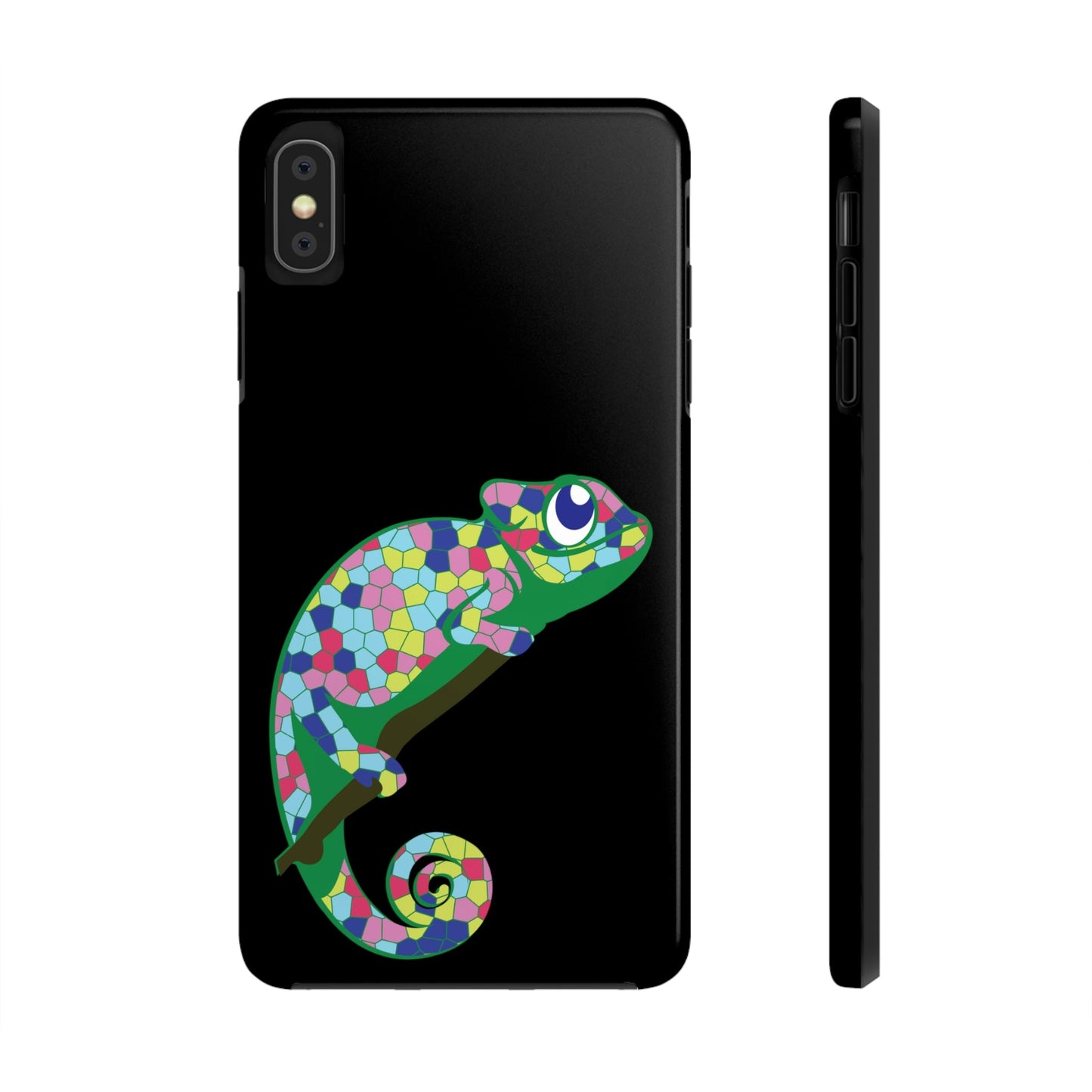 Gecko Iguana Chameleon Lizard Reptile Mozaic Tough Phone Cases Case-Mate Ichaku [Perfect Gifts Selection]