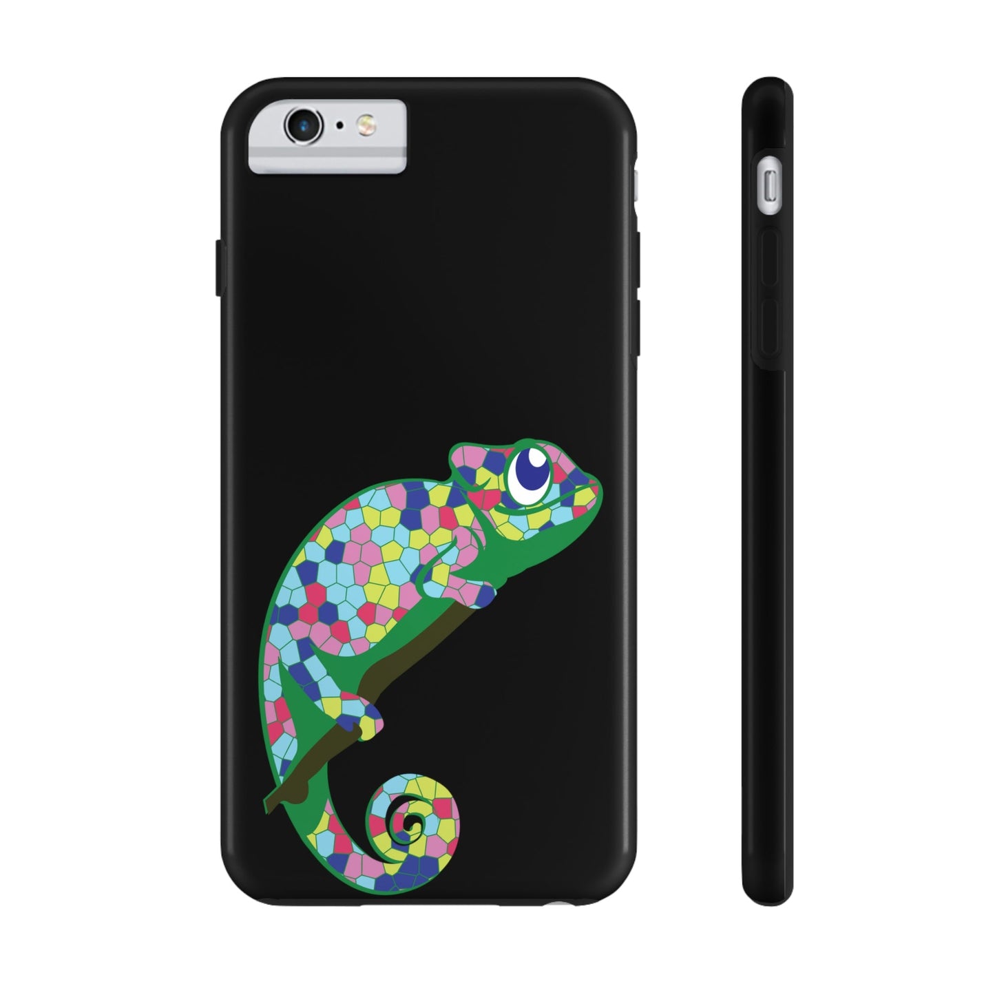 Gecko Iguana Chameleon Lizard Reptile Mozaic Tough Phone Cases Case-Mate Ichaku [Perfect Gifts Selection]