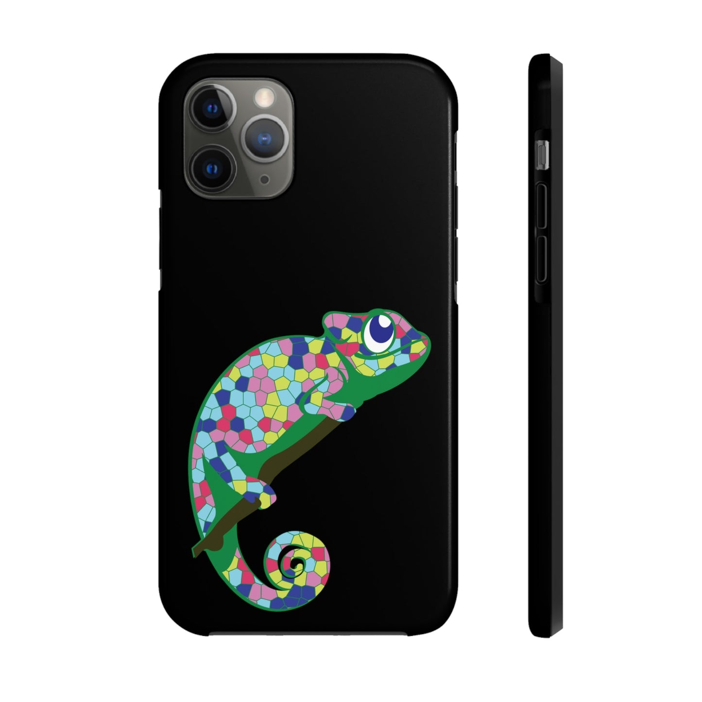 Gecko Iguana Chameleon Lizard Reptile Mozaic Tough Phone Cases Case-Mate Ichaku [Perfect Gifts Selection]