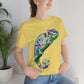 Gecko Iguana Chameleon Lizard Reptile Mozaic Unisex Jersey Short Sleeve T-Shirt Ichaku [Perfect Gifts Selection]