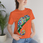 Gecko Iguana Chameleon Lizard Reptile Mozaic Unisex Jersey Short Sleeve T-Shirt Ichaku [Perfect Gifts Selection]