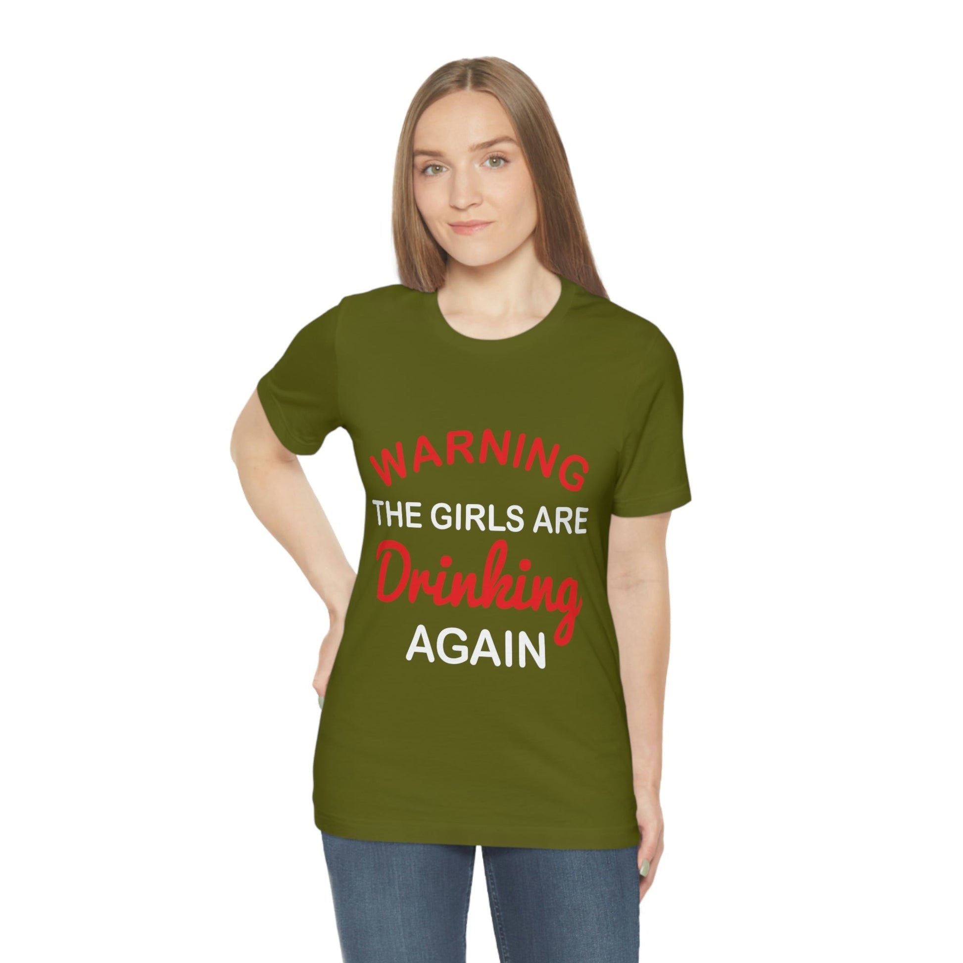 Girls Are Drinking Again Bar Lovers Slogans Unisex Jersey Short Sleeve T-Shirt Ichaku [Perfect Gifts Selection]