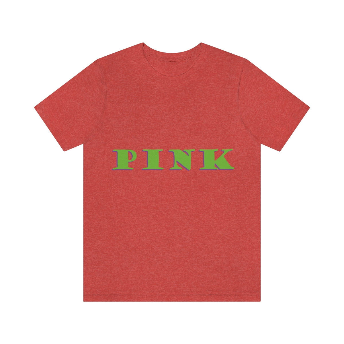 Green Pink Original Text Unisex Jersey Short Sleeve T-Shirt Ichaku [Perfect Gifts Selection]