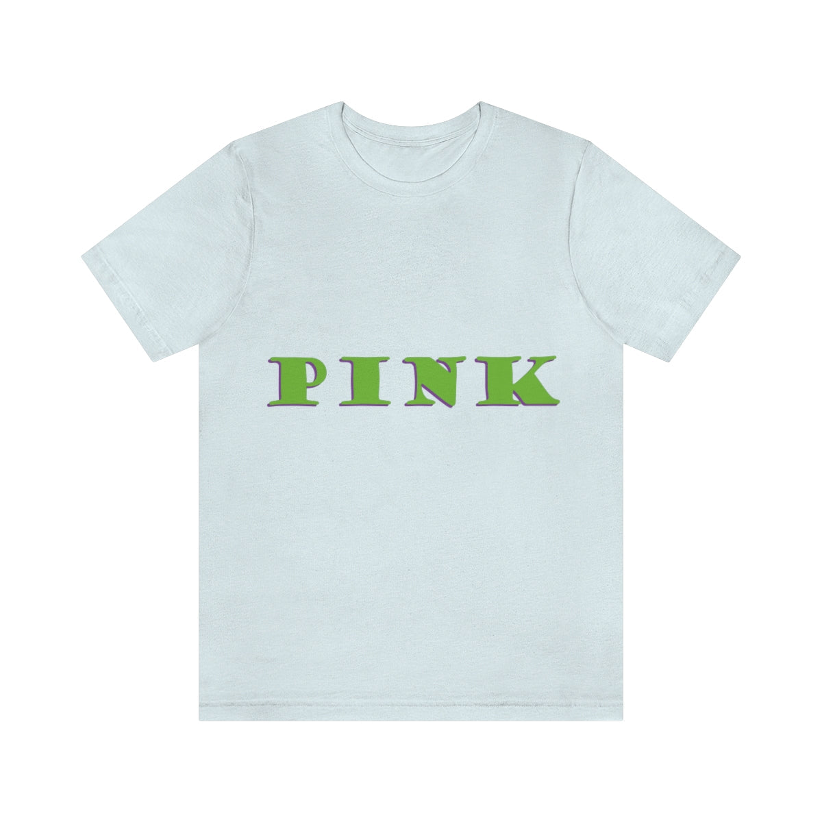 Green Pink Original Text Unisex Jersey Short Sleeve T-Shirt Ichaku [Perfect Gifts Selection]