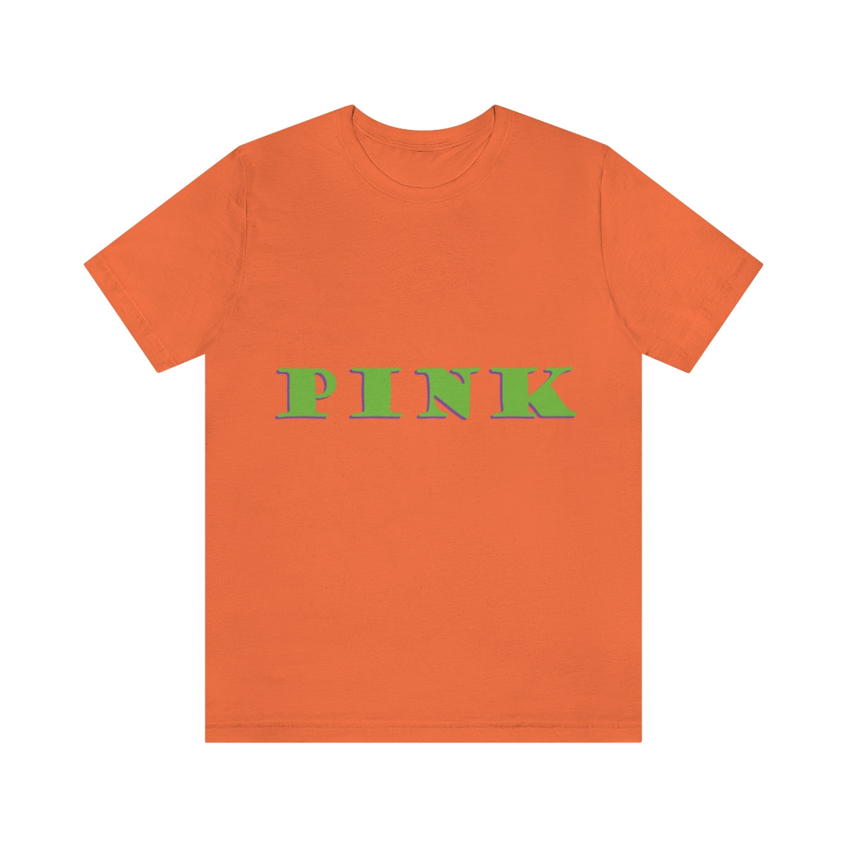 Green Pink Original Text Unisex Jersey Short Sleeve T-Shirt Ichaku [Perfect Gifts Selection]