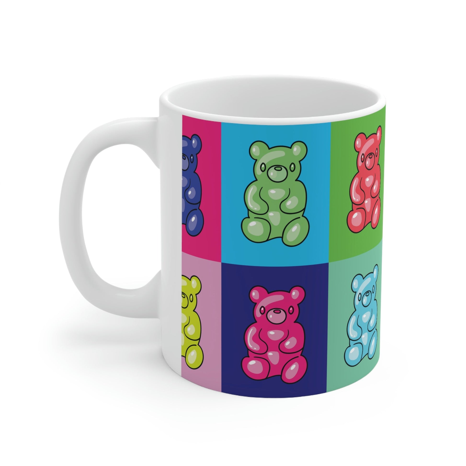 Gummy Cartoon Bear Pop Art Ceramic Mug 11oz Ichaku [Perfect Gifts Selection]