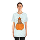 Halloween Capybara Cute October Pumpkin Art Unisex Jersey Short Sleeve T-Shirt Ichaku [Perfect Gifts Selection]