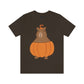 Halloween Capybara Cute October Pumpkin Art Unisex Jersey Short Sleeve T-Shirt Ichaku [Perfect Gifts Selection]