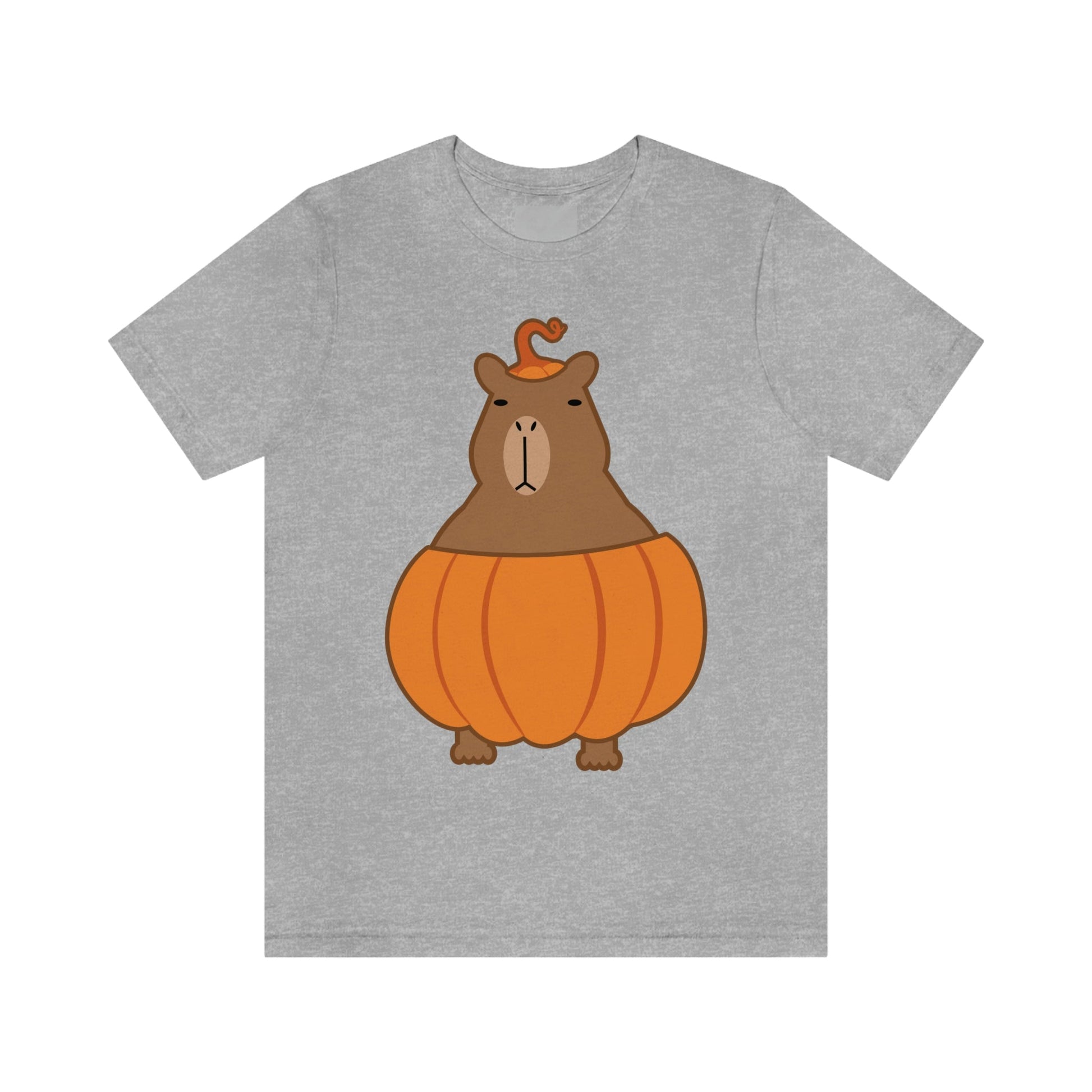 Halloween Capybara Cute October Pumpkin Art Unisex Jersey Short Sleeve T-Shirt Ichaku [Perfect Gifts Selection]