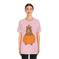 Halloween Capybara Cute October Pumpkin Art Unisex Jersey Short Sleeve T-Shirt Ichaku [Perfect Gifts Selection]