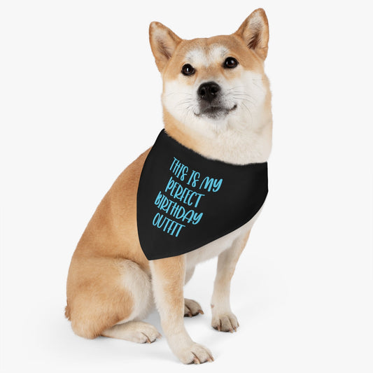 Happy Birthday Outfit Idea Funny Slogan Fluent Sarcasm Due To Inflation Pet Bandana Collar Ichaku [Perfect Gifts Selection]