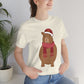 Happy Christmas Merry Xmas Capybara New Year Unisex Jersey Short Sleeve T-Shirt Ichaku [Perfect Gifts Selection]