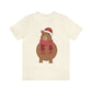 Happy Christmas Merry Xmas Capybara New Year Unisex Jersey Short Sleeve T-Shirt Ichaku [Perfect Gifts Selection]