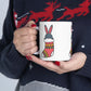 Happy New Year Bunny Christmas Gift Ceramic Mug 11oz Ichaku [Perfect Gifts Selection]
